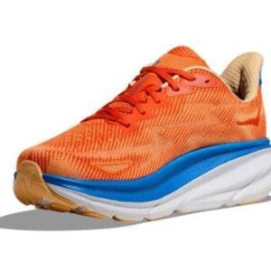 ⁦Hoka Clifton 9 Wide נעלי ריצה רחבות עם ריכוך ויציבות 'Vibrant Orange/Impala'⁩ – תמונה ⁦8⁩
