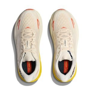 ⁦Hoka Clifton 9 Wide נעלי ריצה רחבות עם ריכוך ויציבות 'Eggnog/Passion Fruit'⁩ – תמונה ⁦6⁩