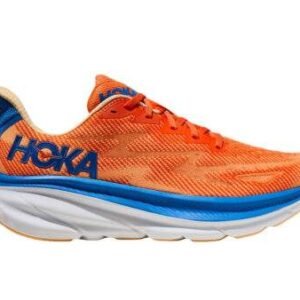 ⁦Hoka Clifton 9 Wide נעלי ריצה רחבות עם ריכוך ויציבות 'Vibrant Orange/Impala'⁩ – תמונה ⁦1⁩
