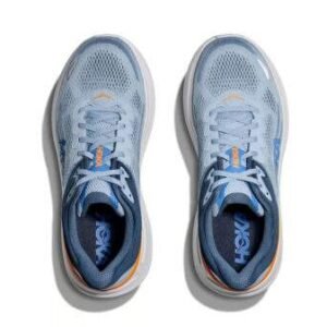 Hoka Bondi 9 Wide נעלי ריצה רחבות עם ריכוך ותמיכה 'Drizzle/Downpour' – תמונה 6