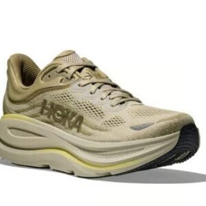 Hoka Bondi 9 Wide נעלי ריצה רחבות עם ריכוך ותמיכה 'Grassland/Oyster Mushroom' – תמונה 2
