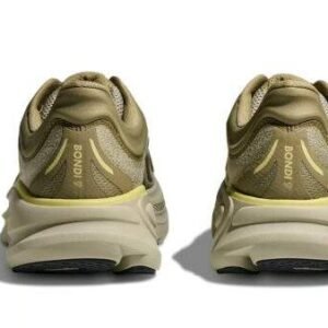 Hoka Bondi 9 Wide נעלי ריצה רחבות עם ריכוך ותמיכה 'Grassland/Oyster Mushroom' – תמונה 5