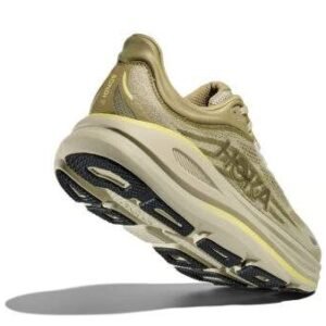 Hoka Bondi 9 Wide נעלי ריצה רחבות עם ריכוך ותמיכה 'Grassland/Oyster Mushroom' – תמונה 4