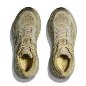 Hoka Bondi 9 Wide נעלי ריצה רחבות עם ריכוך ותמיכה 'Grassland/Oyster Mushroom' – תמונה 6