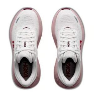 Hoka Bondi 9 נעלי ריצה עם ריכוך ותמיכה 'White/Pink Opal' – תמונה 6