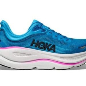 Hoka Bondi 9 Wide נעלי ריצה רחבות עם ריכוך ותמיכה 'Skyward Blue/Neon Fuchsia' – תמונה 1