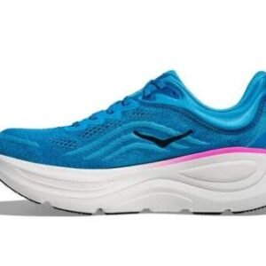 Hoka Bondi 9 Wide נעלי ריצה רחבות עם ריכוך ותמיכה 'Skyward Blue/Neon Fuchsia' – תמונה 2