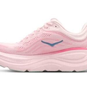 Hoka Bondi 9 Wide נעלי ריצה רחבות עם ריכוך ותמיכה 'Rose Tea/Blue' – תמונה 2