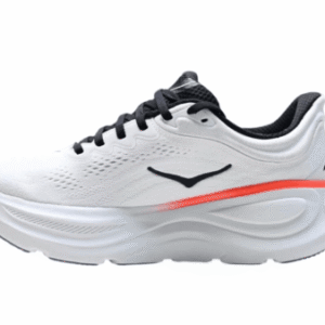⁦Hoka Bondi 9 Wide נעלי ריצה רחבות עם ריכוך ותמיכה 'White/Red'⁩ – תמונה ⁦2⁩