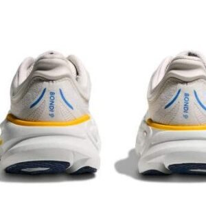 ⁦Hoka Bondi 9 נעלי ריצה עם ריכוך ותמיכה 'White/Grout'⁩ – תמונה ⁦5⁩