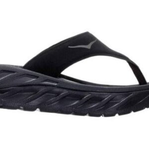 ⁦Hoka Ora Recovery Flip כפכפי התאוששות נוחים עם ריכוך 'Black'⁩ – תמונה ⁦1⁩