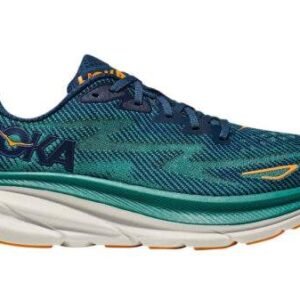 Hoka Clifton 9 Wide Black/Green – נעלי ריצה רחבות עם ריפוד מתקדם – תמונה 1