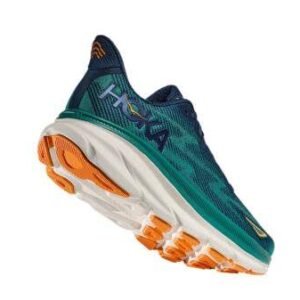 Hoka Clifton 9 Wide Black/Green – נעלי ריצה רחבות עם ריפוד מתקדם – תמונה 3