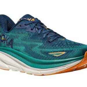 Hoka Clifton 9 Wide Black/Green – נעלי ריצה רחבות עם ריפוד מתקדם – תמונה 2