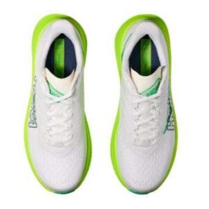 Hoka Mach 6 White/Neon Lime – נעלי ריצה קלות ומהירות עם שיכוך מתקדם – תמונה 4