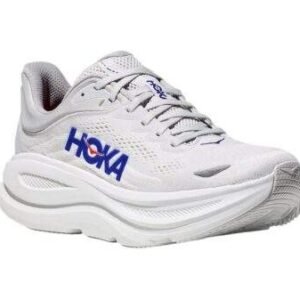 Hoka Bondi 9 Wide Grey/Ultramarine – נעלי ריצה רחבות עם ריפוד מתקדם – תמונה 1