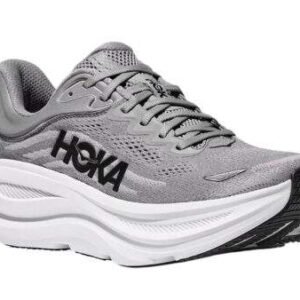 Hoka Bondi 9 Wide Grey Star – נעלי ריצה רחבות עם ריפוד מתקדם – תמונה 2