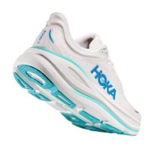 ⁦Hoka Bondi 9 Wide White/Blue – נעלי ריצה רחבות עם ריפוד מתקדם⁩ – תמונה ⁦3⁩