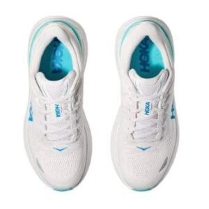 ⁦Hoka Bondi 9 Wide White/Blue – נעלי ריצה רחבות עם ריפוד מתקדם⁩ – תמונה ⁦4⁩