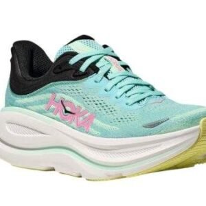 Hoka Bondi 9 נעלי ריצה מרופדות ונוחות 'Spark/Mint Blue' – תמונה 2