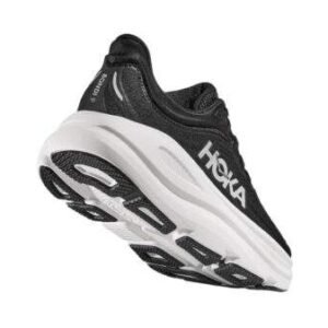 Hoka Bondi 9 Wide Black/White – נעלי ריצה רחבות עם ריפוד מתקדם – תמונה 3