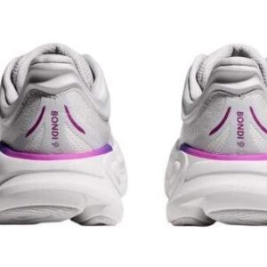 Hoka Bondi 9 נעלי ריצה מרופדות ונוחות 'Grey/White' – תמונה 5