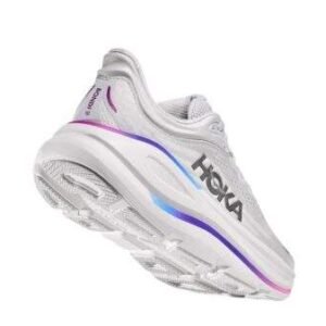 ⁦Hoka Bondi 9 Wide Grey/White – נעלי ריצה רחבות עם ריפוד מתקדם⁩ – תמונה ⁦3⁩