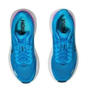 ⁦Hoka Bondi 9 Wide Sky Blue/Neon Foxy – נעלי ריצה רחבות עם ריפוד מתקדם⁩ – תמונה ⁦4⁩