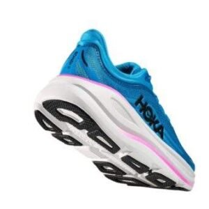 ⁦Hoka Bondi 9 Wide Sky Blue/Neon Foxy – נעלי ריצה רחבות עם ריפוד מתקדם⁩ – תמונה ⁦3⁩
