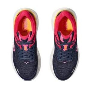 Hoka Bondi 9 Wide נעלי ריצה רחבות עם ריכוך ותמיכה 'Navy/Twilight' – תמונה 4