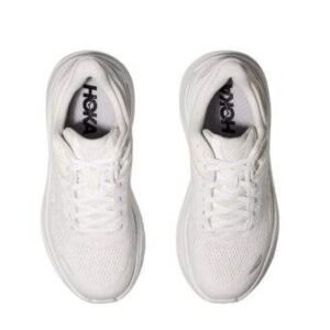 ⁦Hoka Bondi 9 Wide נעלי ריצה רחבות עם ריכוך ותמיכה 'White'⁩ – תמונה ⁦4⁩