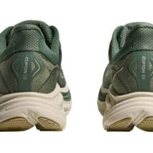 Hoka Clifton 10 Wide Green Fern/Salt Truffle – נעלי ריצה רחבות עם ריפוד מתקדם – תמונה 4