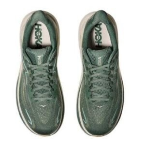 Hoka Clifton 10 Wide Green Fern/Salt Truffle – נעלי ריצה רחבות עם ריפוד מתקדם – תמונה 3