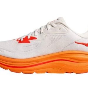 Hoka Clifton 10 Wide Frost/Orange – נעלי ריצה רחבות עם ריפוד מתקדם – תמונה 2