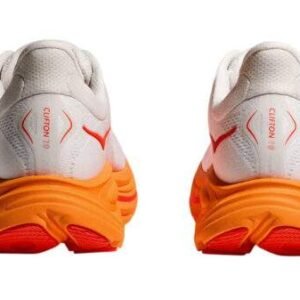 Hoka Clifton 10 Wide Frost/Orange – נעלי ריצה רחבות עם ריפוד מתקדם – תמונה 5