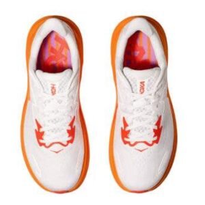 Hoka Clifton 10 Wide Frost/Orange – נעלי ריצה רחבות עם ריפוד מתקדם – תמונה 4