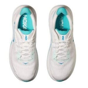 Hoka Clifton 10 Wide White/Blue – נעלי ריצה רחבות עם ריפוד מתקדם – תמונה 5