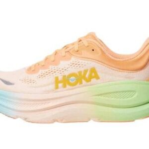Hoka Bondi 9 Wide Frost Pale Tangerine – נעלי ריצה רחבות עם שיכוך מתקדם – תמונה 2