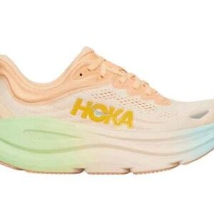 Hoka Bondi 9 Frost Pale Tangerine – נעלי ריצה עם שיכוך מתקדם – תמונה 1