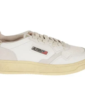 ⁦Autry Logo-Patch Lace-Up סניקרס⁩ – תמונה ⁦1⁩