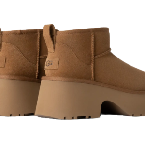 UGG Women’s Classic Ultra Mini New Heights Chestnut – מגפי פלטפורמה לנשים בצבע ערמוני – תמונה 2