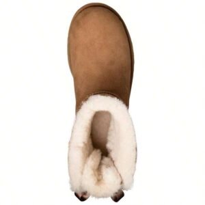 UGG Bailey Bow 1 מגפי UGG מזמש עם פרוות כבשים – תמונה 4
