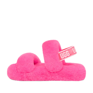 ⁦UGG Fluff Yeah Slides Pink – סנדלי ילדים בצבע ורוד⁩ – תמונה ⁦3⁩