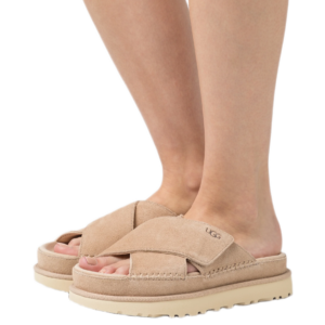 UGG Goldenstar Cross Sandals Driftwood – סנדלי נשים בעיצוב רצועות מוצלבות – תמונה 4