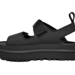 UGG GoldenGlow Sandal Black כפכפי UGG קלים עם פלטפורמה – תמונה 2