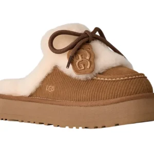UGG Women’s Disquette Heritage Chestnut – נעלי מוקסין לנשים בצבע ערמוני – תמונה 2