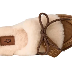 UGG Women’s Disquette Heritage Chestnut – נעלי מוקסין לנשים בצבע ערמוני – תמונה 5