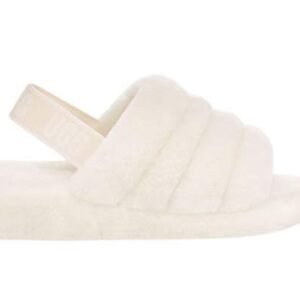 UGG Fluff Yeah Slide White – כפכפי פרווה לבנים