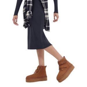 ⁦UGG Platform Chukka Brown מגפי UGG מזמש עם פלטפורמה⁩ – תמונה ⁦4⁩