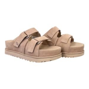 UGG Goldenstar Hi Slide Sand כפכפי UGG עם פלטפורמה עמידה למים – תמונה 5